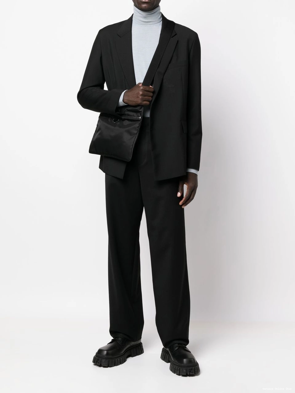 Affordable straight-leg wool Versace Women virgin trousers 0811